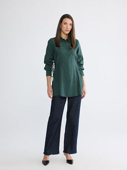 Ba?lama Detayl? Kad?n G?mlek Tunik