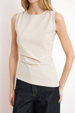 Siyah Fitted/Vucuda Oturan Kolsuz Paper Touch Orme Bluz TWOSS26BZ00385 - Trendyolmilla фото 7