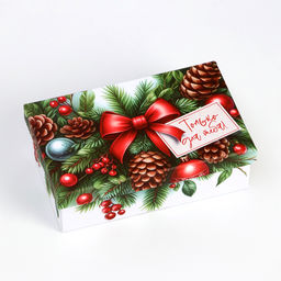 Набор подарочных новогодних коробок 10 в 1 С новым годом, 32.5?20?12.5 - 12?7?4 см