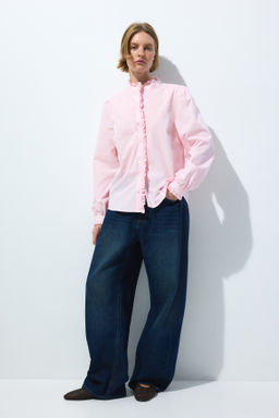 Blusa de popelina con volantes - H&m фото 3