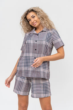 Костюм женский Натали из хлопка в клетку  фото 35