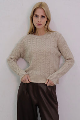 10718 Джемпер цвета льна - Martichelli фото 16