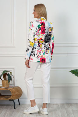 Костюм ALANI 2111 белые брюки - Alani collection фото 4