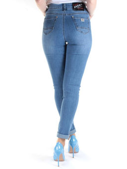 AN-9170 BLUE Джинсы зауженные женские AN&MA - Фабричный китай фото 6
