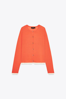 DOUBLE LAYER KNIT CARDIGAN - Zara фото 5