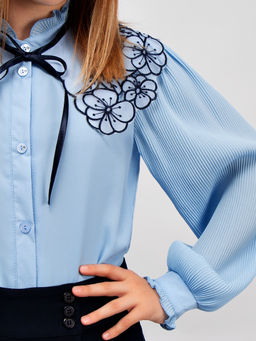 АКЦИЯ Блузка для девочки длинный рукав Соль&Перец фото 4