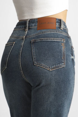 Джинсы Stright с потертостями Dark Blue - Erist store фото 10