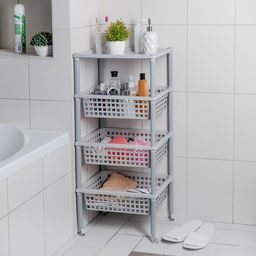 Этажерка для овощей 3-х секц+1полка "Элиза" 420*290*880мм арт.С12406