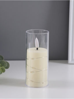 Светодиодная свеча, ночник LED RISALUX «Романтик», 3×LR44, 5.5×5.5×12.5 см