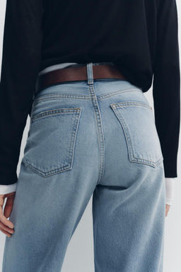 TRF WIDE-LEG HIGH-WAIST JEANS - Zara фото 5