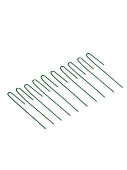 Цена за 2 шт. Колышек универсальный, h=20 см, ножка d=0.3 см, набор 10 шт., зелёный, Greengo фото 3