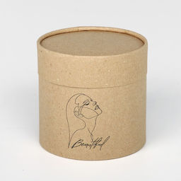 Шляпная коробка из крафта Beautiful, 12 х 12 см - Дарите счастье фото 3