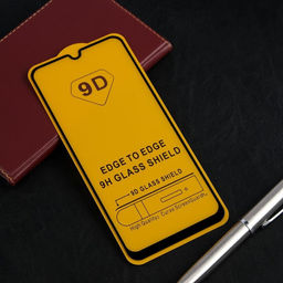 Защитное стекло 9D LuazON для Samsung A30s/M30s, полный клей, 0.33 мм, 9Н