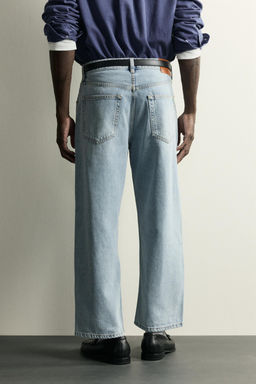 JEANS LOOSE CROPPED FIT / Azul medio - Zara фото 3