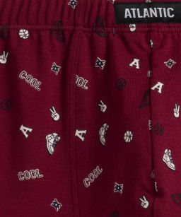 ATLANTIC 3MH-188 Трусы шорты Cool - набор 3 шт. небесно-голубой + темно-синий + винный  фото 5