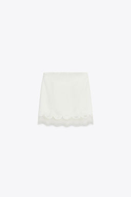 SATIN BANDEAU TOP WITH LACE - Zara фото 7