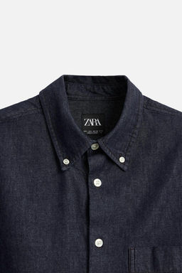 LIGHTWEIGHT DENIM SHIRT - Zara фото 9