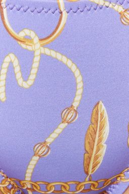 Soyut Desenli Zincir Aksesuarl? High Leg Bikini Alt? TBESS23BA00080