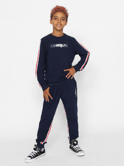 CRB wear/CWJB 90203-41 Костюм для мальчика (джемпер, брюки),темно-синий/Ex.Cherubino