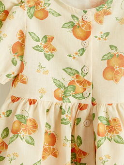 Balon Kollu K?z ?ocuk Elbise