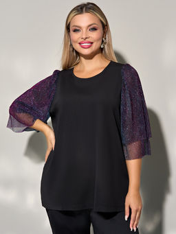 Футболка 0208-2 чёрный - Dora фото 107