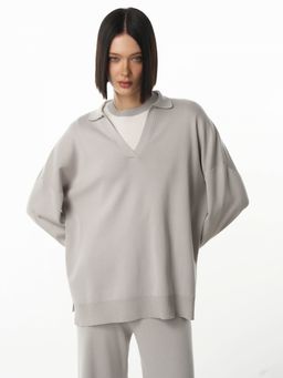 Conso/KJL 230711 - light grey Джемпер женский