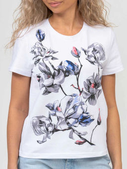 Футболка женская, цвет белый