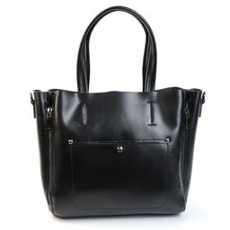 Женская кожаная сумка тоут 8650 Блек - Cidirro фото 2