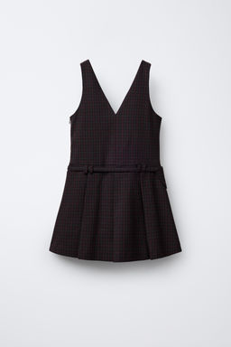 CHECK PINAFORE DRESS - Zara фото 2