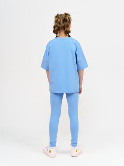 949Д Костюм с леггинсами "Голубой"