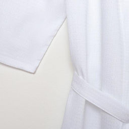 Халат вафельный женский Экономь и Я рукав 3/4 цвет белый размер 50-52, 100% хлопок, 200 г/м²