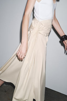 CONTRAST PLEATED DRESS - Zara фото 4