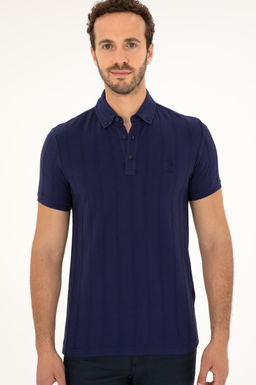 Футболка мужская U.S. Polo Assn темно-синяя хлопок фото 3