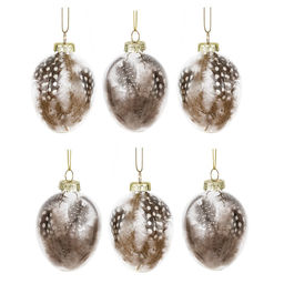 Набор из 6-ти изделий декоративных подвесных "Яйцо пасхальное" (6*9), L19 W19,5 H6 см