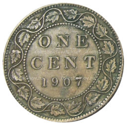 1 цент 1907 года Канада