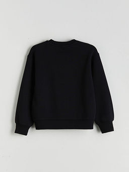 Bisiklet Yaka K?z ?ocuk Sweatshirt