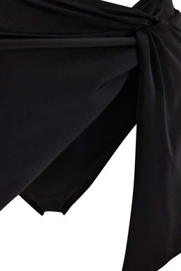 Siyah Yuksek Bel Y?rtmac Detayl? Etek Bikini Alt? TBESS26BA00002 - Trendyolmilla фото 2