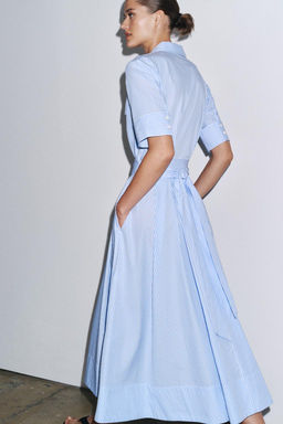 ZW COLLECTION POPLIN SHIRT DRESS - Zara фото 5