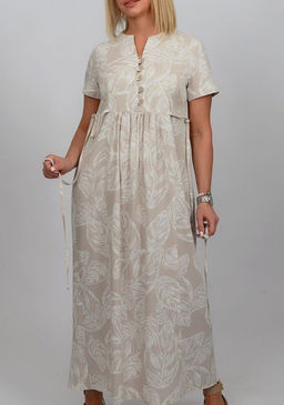 Льняное платье 019Л - Новый лен фото 6