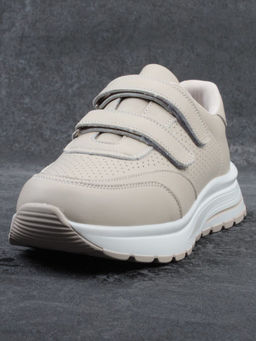 03-YH516-2 DK. BEIGE Кроссовки женские (натуральная кожа)