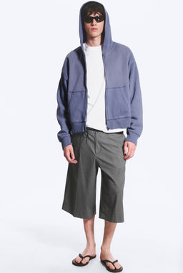 Sudadera boxy con capucha y cremallera - H&m фото 2