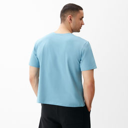 Футболка мужская MINAKU REGULAR FIT: голубая, р-р 54