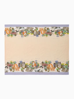 Скатерть Этель Уютные коты, 220?147 см, 100% хлопок, саржа 190 г/м?