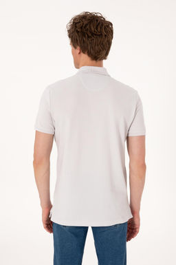 Erkek Slim Fit Polo Yaka A__k Gri Basic Ti__rt Sepette S_rpriz _ndirim - U.s. polo assn фото 5