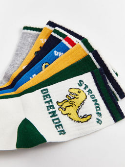 Desenli Erkek ?ocuk Soket ?orap 7li