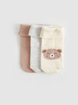 Desenli Erkek Bebek Soket ?orap 3l? - Waikiki фото 2