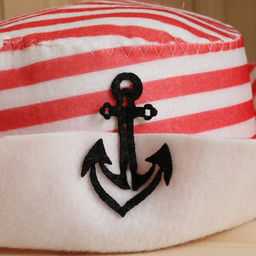 Шапка-панама для бани с принтом Красная полоска - Simaland фото 3