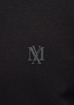 Bisiklet Yaka Siyah Basic Sweatshirt - Mavi фото 7