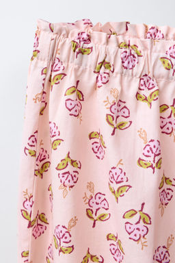 6-14 YEARS/ FLORAL SHIRT AND TROUSERS PYJAMAS - Zara фото 7