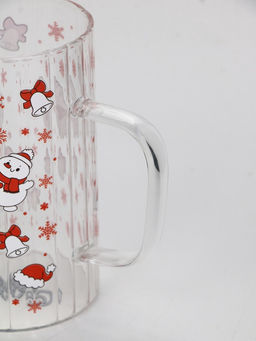 Кружка новогодняя стеклянная Новый год, 350 мл - Дорого внимание фото 4
